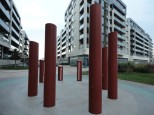Sandyford Industrial Estate - red pillars